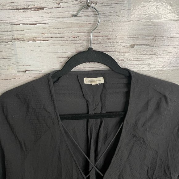 Silence & noise black long sleeve blouse size medium urban outfitters - Picture 7 of 11